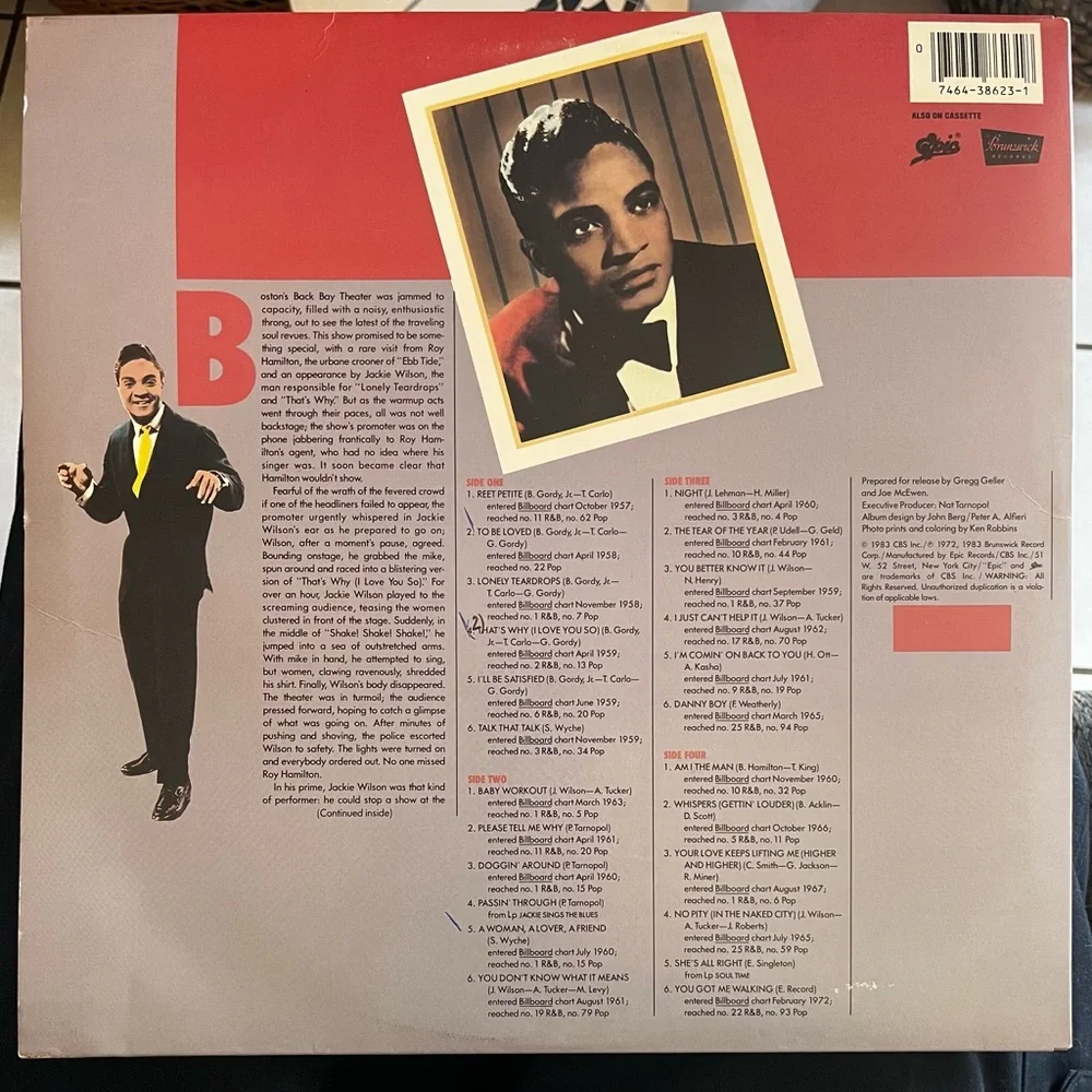 Jackie Wilson– The Jackie Wilson Story (Funk/Soul/Pop) - Picture 3 of 8